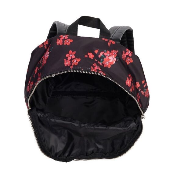 Madden Girl Mini Backpack & Pouch Bag, Lightweight, Black Red Floral, NWT - Picture 4 of 14